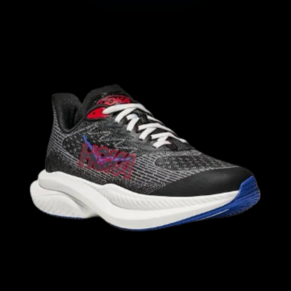 Hoka One One Mach 6 Running Womens/Kids Black Red Royal Blue White